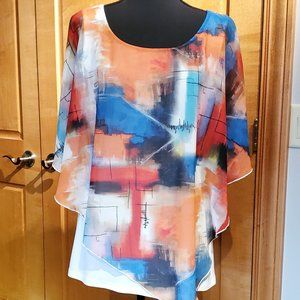 NWT Michael Tyler layered top